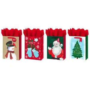 IG DESIGN GROUP AMERICAS INC IG133564 Gift Bag, Traditional Holiday Designs, Large