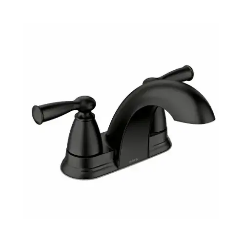 Banbury Two Handle, Low Arc Bathroom Faucet, Matte Black