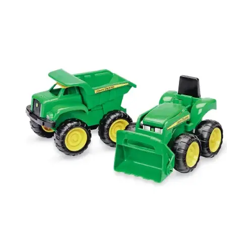 John Deere Toy Dump Truck & Tractor - pair