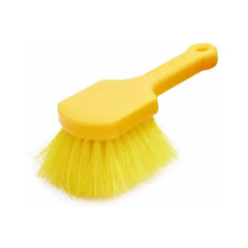Utility Brush 8.00 IN Synthetic Fiber Polypropylene (PP) Yellow Short Handle Utility Brush 8.00 IN Synthetic Fiber Polypropylene (PP) Yellow Short Handle