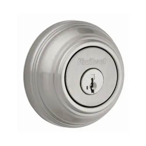 Signature Satin Nickel Single Cylinder Deadbolt With SmartKey Signature Satin Nickel Single Cylinder Deadbolt With SmartKey