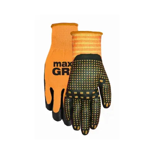 Max Grip All-Purpose Gripping Gloves, L/XL Orange