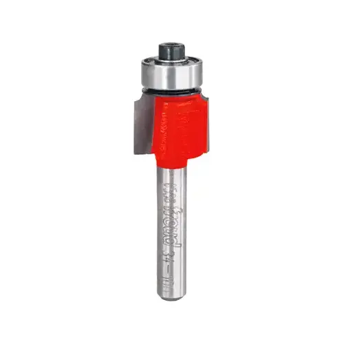 Router Bit, 5/8 in Dia Cutter, 2-3/16 in OAL, 1/4 in Dia Shank, 2-Cutter, Carbide Router Bit, 5/8 in Dia Cutter, 2-3/16 in OAL, 1/4 in Dia Shank, 2-Cutter, Carbide