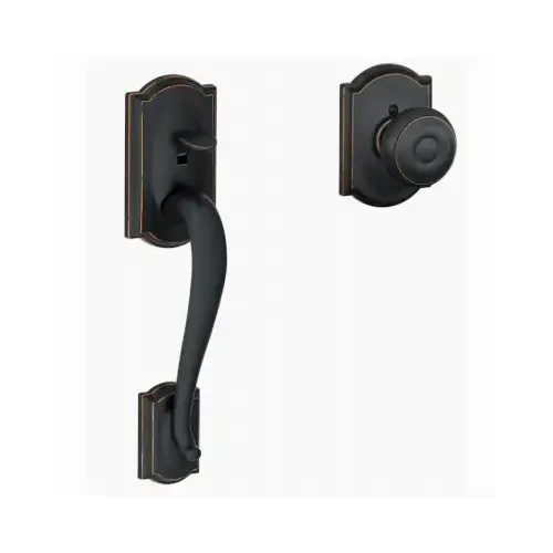 Camelot Entry Handleset, Aged Bronze Camelot Entry Handleset, Aged Bronze