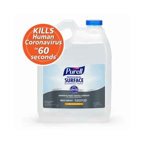 Professional Surface Disinfectant, 128 fl-oz, Liquid, Citrus, Colorless - pack of 4