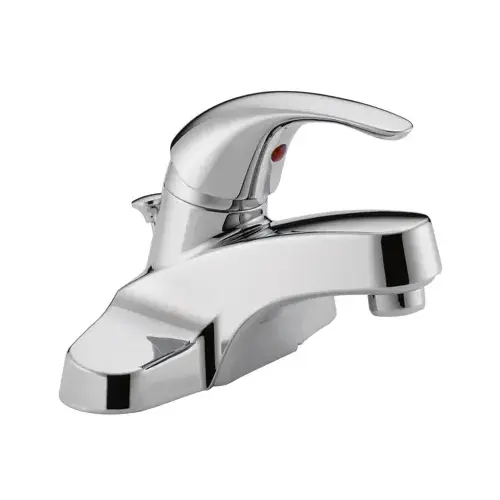 Peerless Tunbridge Series Bathroom Faucet, 1.2 gpm, 1-Faucet Handle, Brass, Chrome Plated, Lever Handle