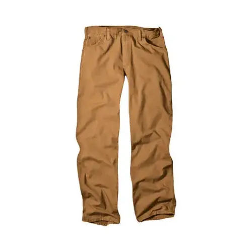 Carpenter Jeans, Duck Fabric, Relaxed Fit, Brown, Men's 34 x 32-In. Carpenter Jeans, Duck Fabric, Relaxed Fit, Brown, Men's 34 x 32-In.