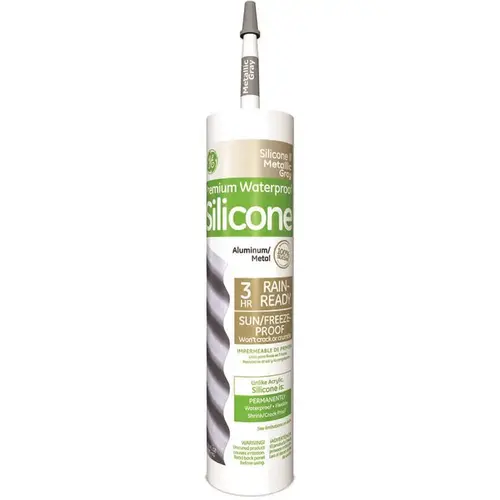 10.1 oz. Gray Silicone 2 Plus Metal Sealant - pack of 12