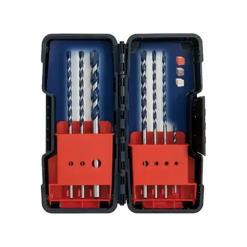 BlueGranite Turbo Drill Bit Set, 7-Piece, Carbide BlueGranite Turbo Drill Bit Set, 7-Piece, Carbide