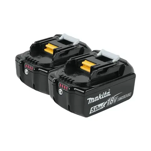18-Volt LXT Lithium-Ion High Capacity Battery Pack 5.0Ah with LED Charge Level Indicator - Pair Black 18-Volt LXT Lithium-Ion High Capacity Battery Pack 5.0Ah with LED Charge Level Indicator - Pair Black