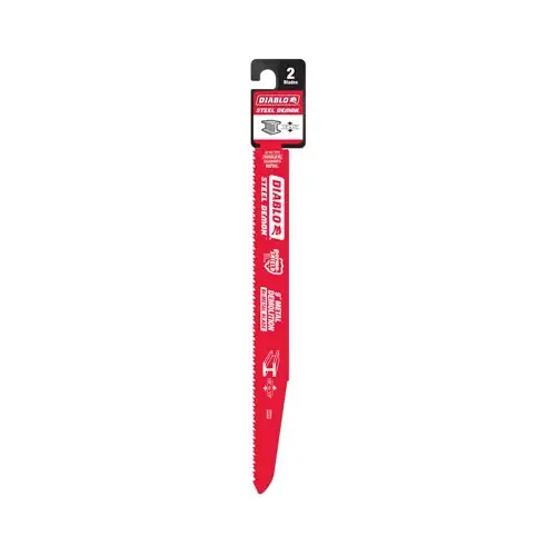 Reciprocating Saw Blade, 9 in L, 8/10 TPI - pack of 10 Reciprocating Saw Blade, 9 in L, 8/10 TPI - pack of 10
