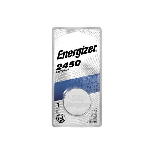 Coin Cell Battery, 3 V Battery, 620 mAh, CR2450 Battery, Lithium, Manganese Dioxide - pack of 6 Coin Cell Battery, 3 V Battery, 620 mAh, CR2450 Battery, Lithium, Manganese Dioxide - pack of 6