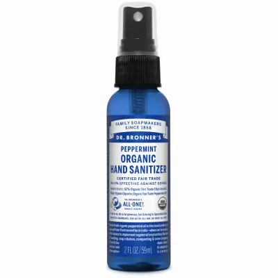 Dr. Bronners Hand Sanitizer Dr. Bronners Peppermint Citrus 2 oz SD1002 Dr. Bronners Hand Sanitizer Dr. Bronners Peppermint Citrus 2 oz SD1002