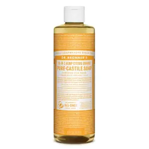Dr. Bronner's OLCT16 Pure-Castile Liquid Soap Organic Citrus Orange Scent 16 oz