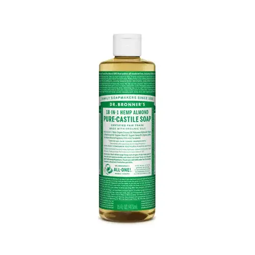 Pure-Castile Liquid Soap Organic Almond Scent 16 oz Pure-Castile Liquid Soap Organic Almond Scent 16 oz