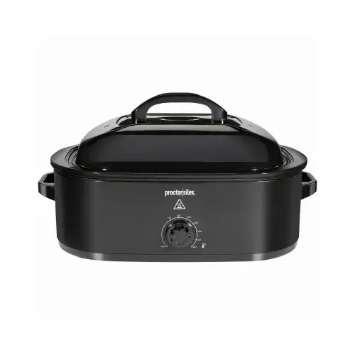 Roaster Oven Black Aluminized Steel 18 qt Black