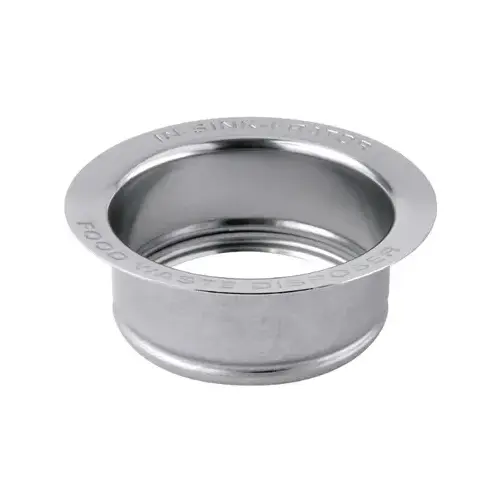 Garbage Disposal Accessories; Type: Sink Flange ; For Use With: In-Sink-Erator. - Food Waste Disposers ; Material: Stainless Steel ; UNSPSC Code: 52141500 Garbage Disposal Accessories; Type: Sink Flange ; For Use With: In-Sink-Erator. - Food Waste Disposers ; Material: Stainless Steel ; UNSPSC Code: 52141500