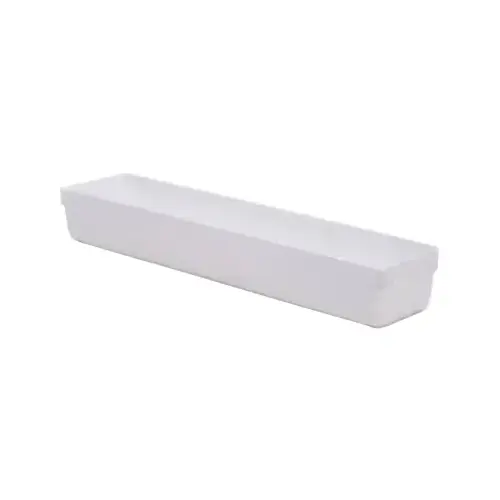 Drawer Organizer 2" H X 3" W X 15" D Plastic White - pack of 12 Drawer Organizer 2" H X 3" W X 15" D Plastic White - pack of 12