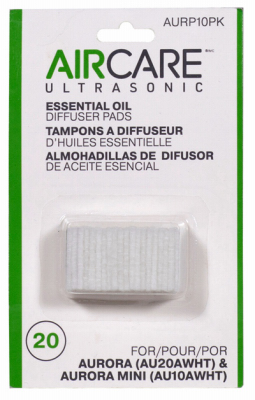 AIRCARE AURP10PK Aircare 1 In. Cotton Fiber Aromatherapy Humidifier Oil Pad (10-Pack) White