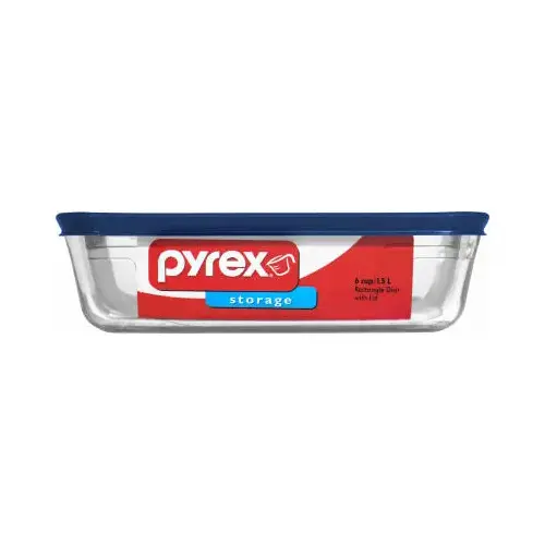Rectangular Glass Storage Dish with Lid Rectangular 6 cup Blue Rectangular Glass Storage Dish with Lid Rectangular 6 cup Blue