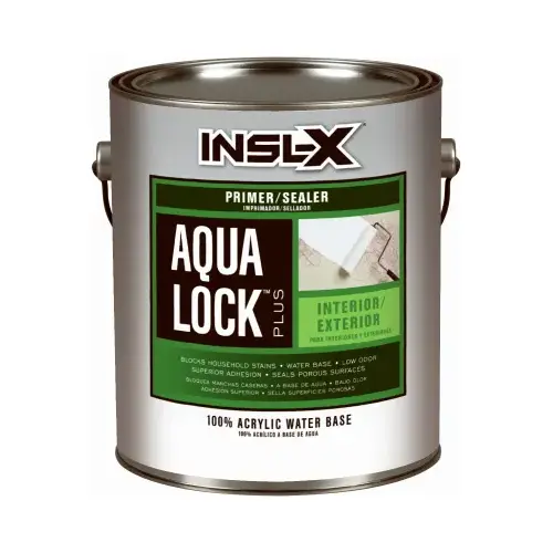 Primer and Sealer Aqua Lock Deep Tint Flat Water-Based Acrylic 1 gal Deep Tint - pack of 4 Primer and Sealer Aqua Lock Deep Tint Flat Water-Based Acrylic 1 gal Deep Tint - pack of 4