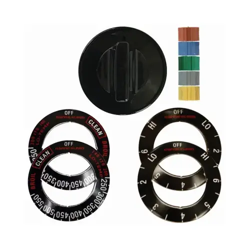 Black Electric Range & Oven Knob Kit Black Electric Range & Oven Knob Kit