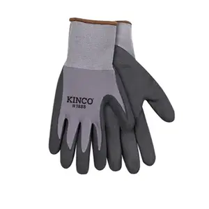 Kinco 1888-M Palm Gloves Men's Indoor/Outdoor Black/Gray M Black/Gray