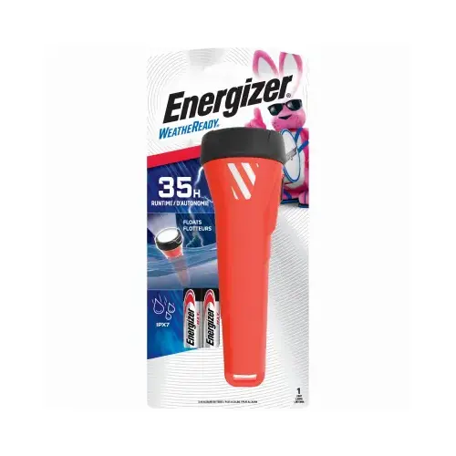 Flashlight Weatheready 55 lm Black/Red LED AA Battery Black/Red Flashlight Weatheready 55 lm Black/Red LED AA Battery Black/Red