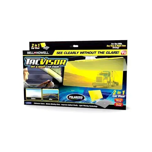 Glare Blocker Bell and Howell TacVisor 11.85" L X 6.5" W Yellow Yellow