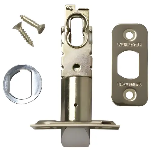 F Series Triple Option Spring Latch, Steel Material, 1" X 2-1/4" Front Size, 2-3/4" Backset, Bright Brass Finish F Series Triple Option Spring Latch, Steel Material, 1" X 2-1/4" Front Size, 2-3/4" Backset, Bright Brass Finish