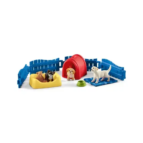 Puppy Pen Toy Set, Toy Animal Figure, Ages 3 & Up Assorted Puppy Pen Toy Set, Toy Animal Figure, Ages 3 & Up Assorted