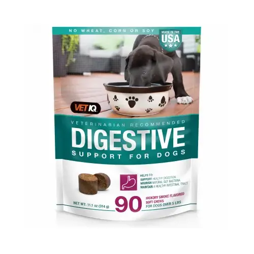 Digestive Dog Soft Chew Treats, Hickory Smoke Flavored, 90 Count, 11.1-oz. Digestive Dog Soft Chew Treats, Hickory Smoke Flavored, 90 Count, 11.1-oz.