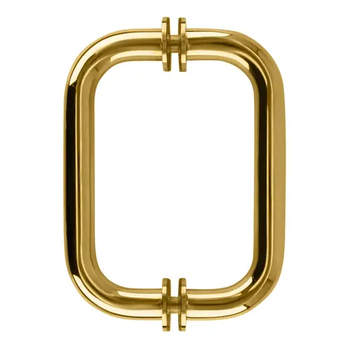Polished Brass 6" BM Series Tubular Back-to-Back Pull Handle Polished Brass 6" BM Series Tubular Back-to-Back Pull Handle