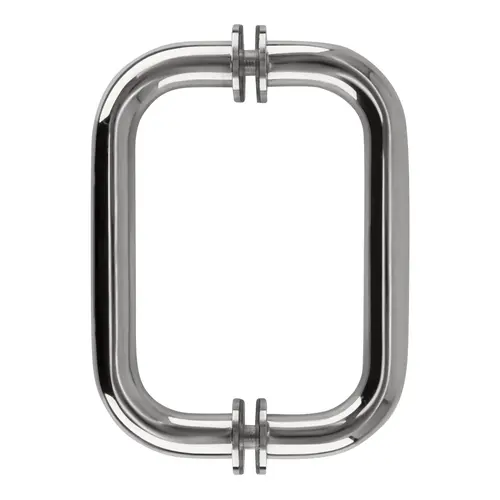 Polished Chrome 6" BM Series Tubular Back-to-Back Pull Handle