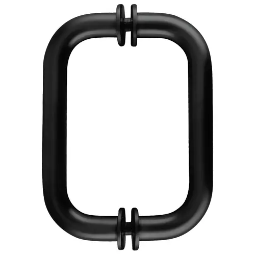 Matte Black 6" BM Series Tubular Back-to-Back Pull Handle