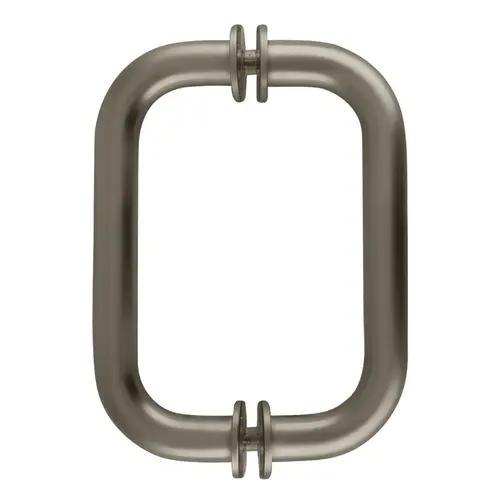Satin Nickel 6" BM Series Tubular Back-to-Back Pull Handle Satin Nickel 6" BM Series Tubular Back-to-Back Pull Handle