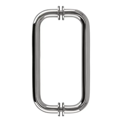 Polished Chrome 8" BM Series Tubular Back-to-Back Pull Handle
