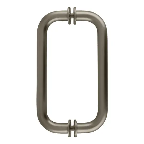 Satin Nickel 8" BM Series Tubular Back-to-Back Pull Handle Satin Nickel 8" BM Series Tubular Back-to-Back Pull Handle