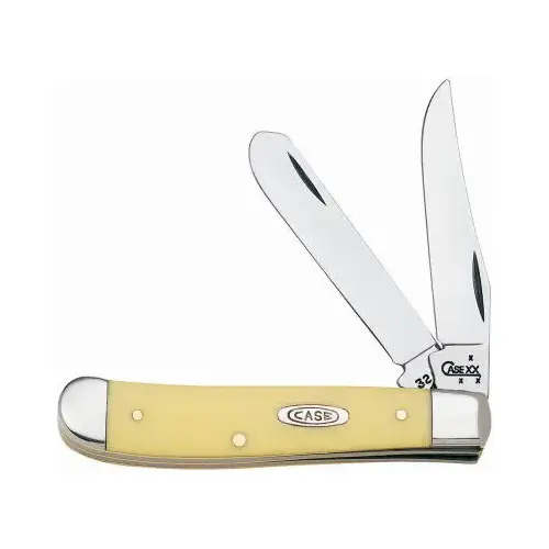 Mini Trapper Knife, Yellow Handle, 3-1/2-In. Closed Mini Trapper Knife, Yellow Handle, 3-1/2-In. Closed
