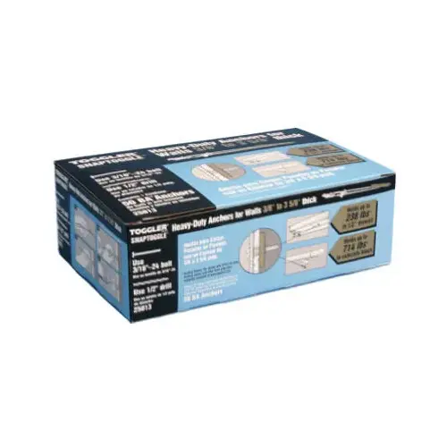 Snaptoggle Hollow-Wall BA Toggle Bolts, 3/16-24-In - pack of 50 Snaptoggle Hollow-Wall BA Toggle Bolts, 3/16-24-In - pack of 50