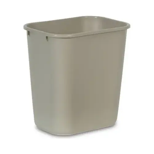 Wastebasket, Commercial Grade, 28-1/8 Qt. Beige Wastebasket, Commercial Grade, 28-1/8 Qt. Beige