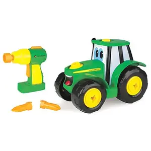 Tomy International Inc 46655 John Deere 15-Pc. Build A Johnny Tractor Set