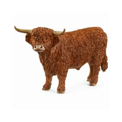 Highland Bull Toy Animal Figure, Brown, Ages 3 & Up - pack of 5 Highland Bull Toy Animal Figure, Brown, Ages 3 & Up - pack of 5