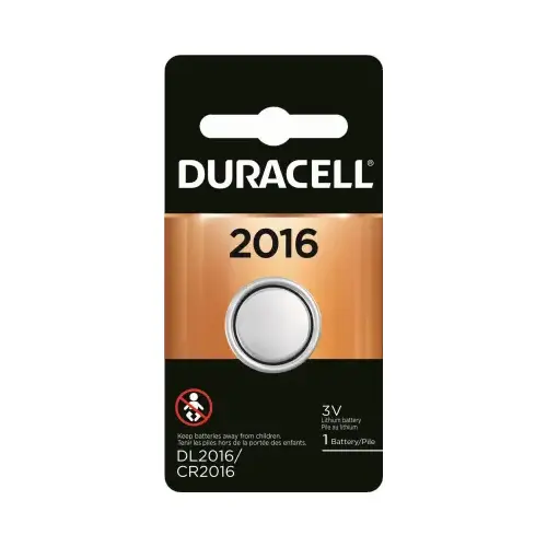 Lithium Keyless Entry Battery, #2016, 3-Volt Lithium Keyless Entry Battery, #2016, 3-Volt
