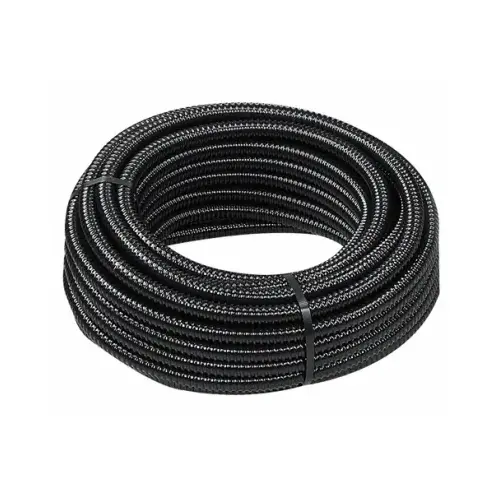 Reinforced Pond Tubing, Black, 1 In. x 20 Ft.