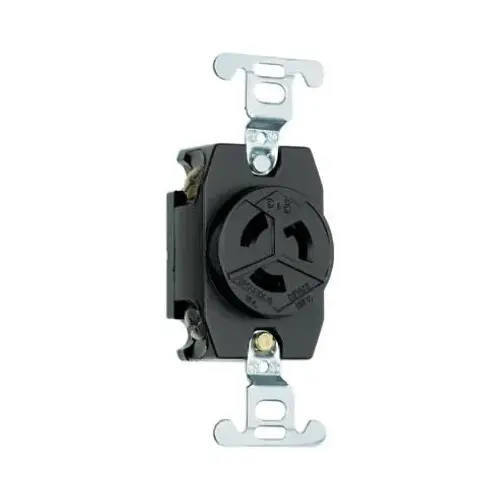 Locking Outlet, Black, NEMA L5-15r, 125-Volt Locking Outlet, Black, NEMA L5-15r, 125-Volt