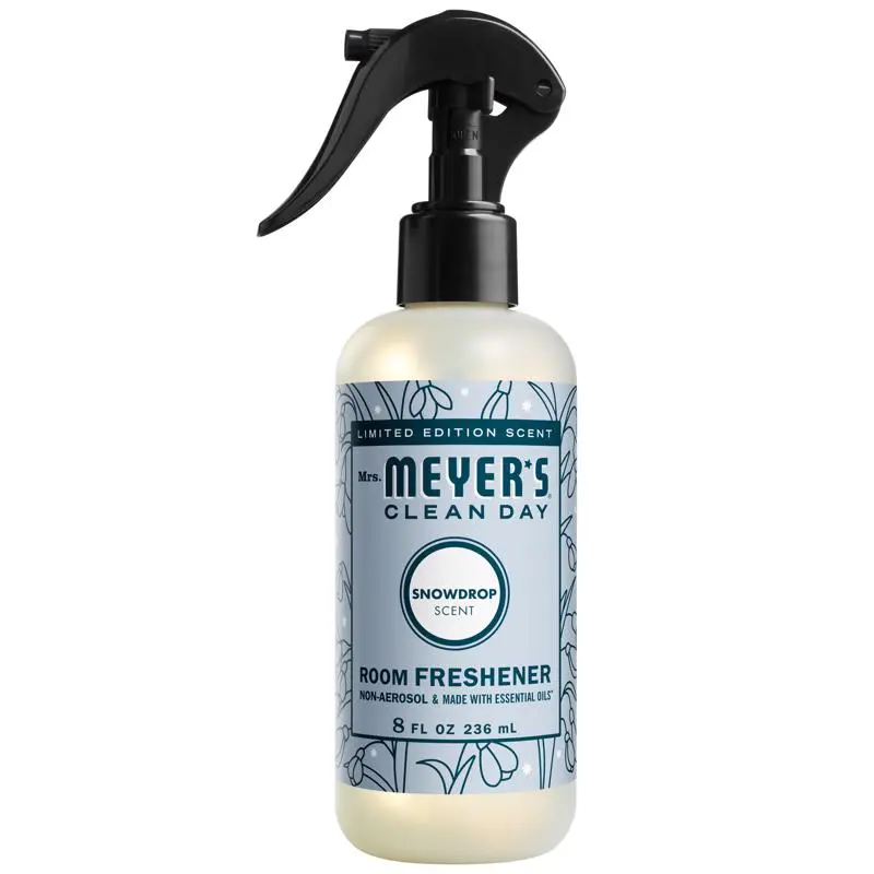 Mrs. Meyers Air Freshener Spray Clean Day Snow Drop Scent 8 oz Liquid - pack of 6 331645-XCP6