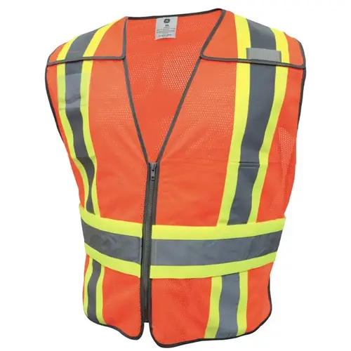 Safety Vest Reflective Orange XL Orange Safety Vest Reflective Orange XL Orange