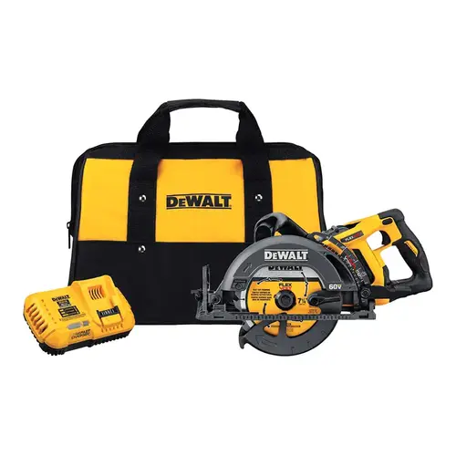 Worm Drive Circular Saw FLEXVOLT 60 V 7-1/4" Cordless Kit (Battery)