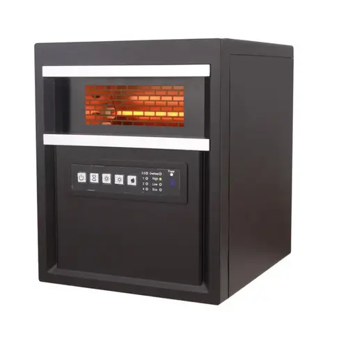 Heater w/Remote Electric Infrared , Black Brown